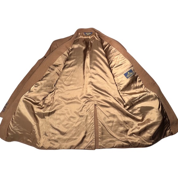 Brooks Brothers 100% Camel Hair Sport Coat Blazer 43L Tan Timeless Old Money Vtg - Picture 6 of 10